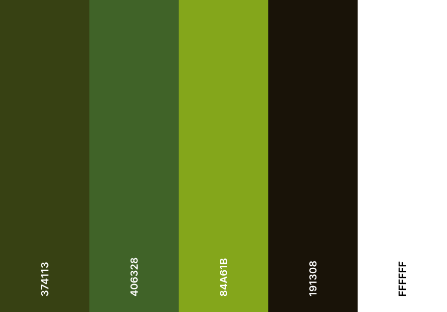 Farbpalette Gestaltung für Firma Gartenfixx